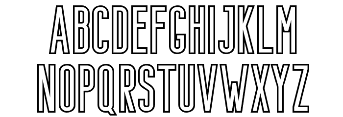 Bondie-Outline Font OTHER CHARS