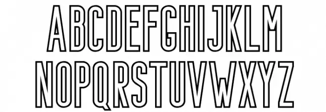 Bondie-Outline Font OTHER CHARS