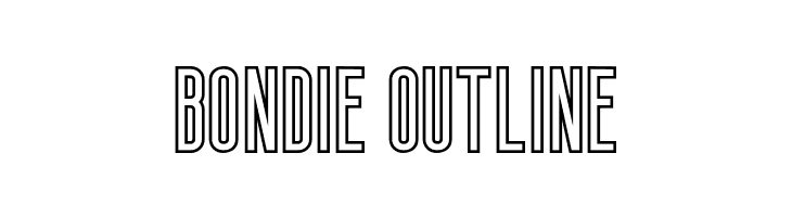 Bondie-Outline  font caratteri gratis