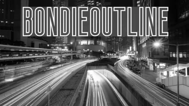 Bondie-Outline Font examples