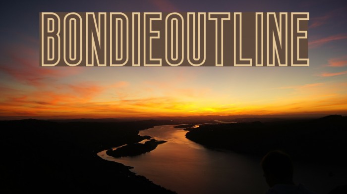 Bondie-Outline Font examples