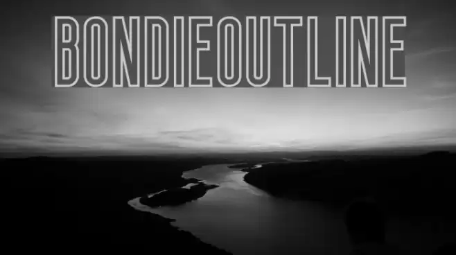 Bondie-Outline Font examples