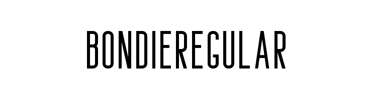 Bondie-Regular  Frei Schriftart Herunterladen