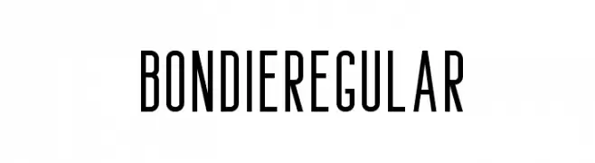 Bondie-Regular  Frei Schriftart Herunterladen