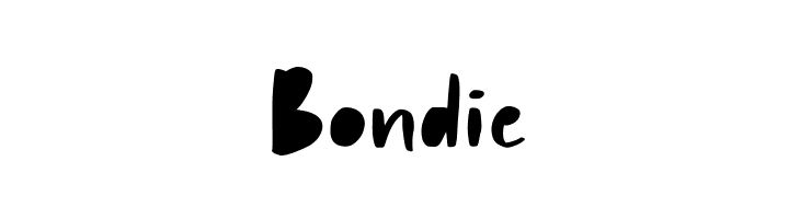 Bondie  免费字体下载