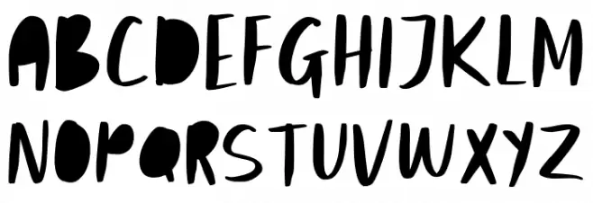 Bondie Schriftart Groß