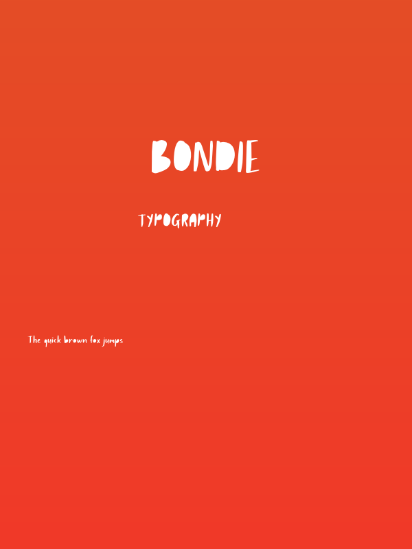 Bondie Poster