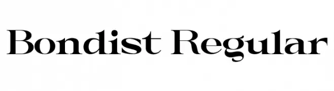 Bondist Regular  Frei Schriftart Herunterladen