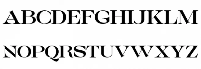 Bondist Regular Caratteri MAIUSCOLE