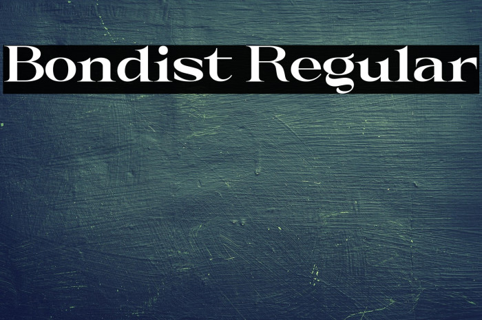 Bondist Regular Example 1