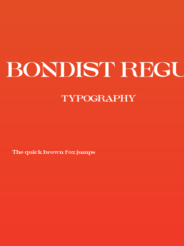 Bondist Regular Poster