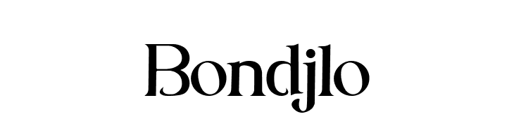 Bondjlo  フリーフォントのダウンロード