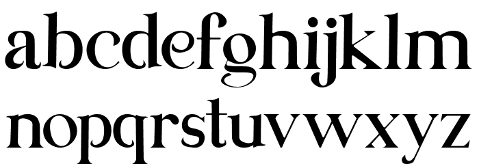 Bondjlo Font LOWERCASE