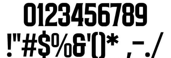 Bondrians Font OTHER CHARS