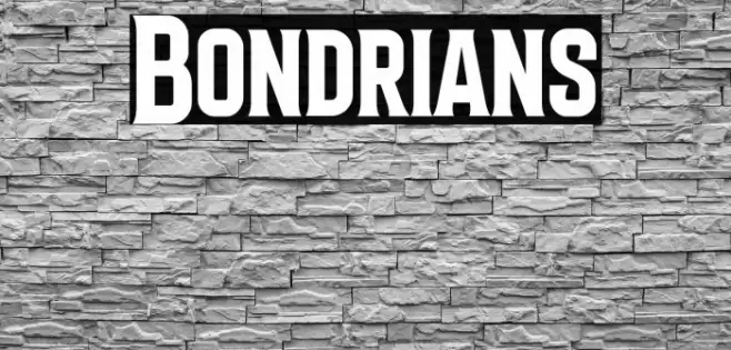 Bondrians Font examples
