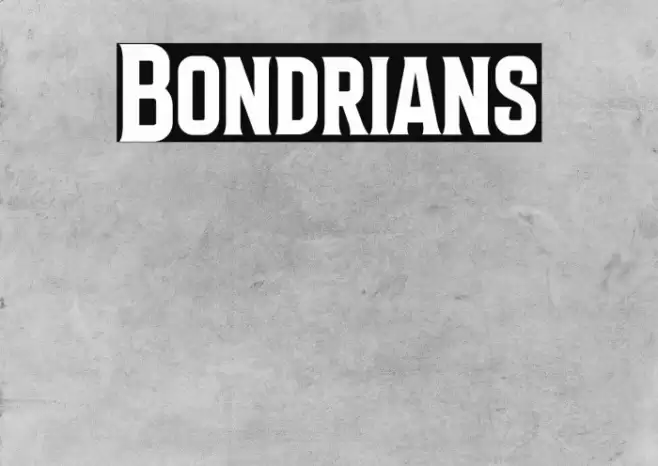 Bondrians Font examples