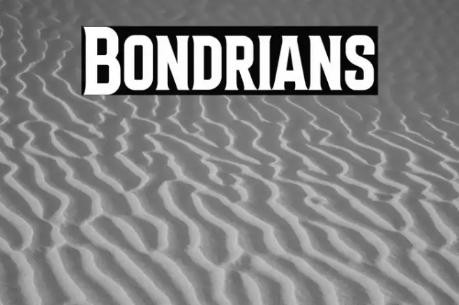 Bondrians Font examples