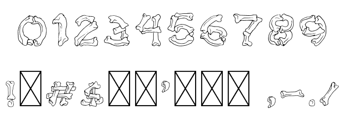 Bone Brigade Font OTHER CHARS