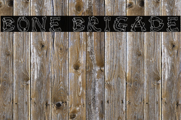 Bone Brigade Font examples