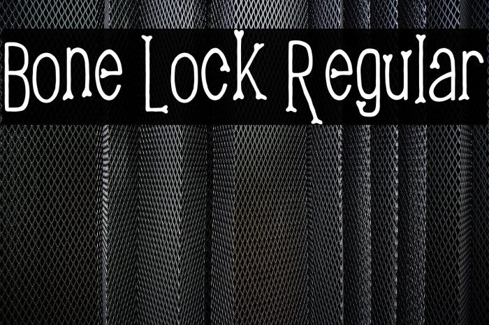 Bone Lock Regular Example 1