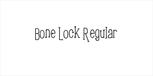Bone Lock Regular Logo