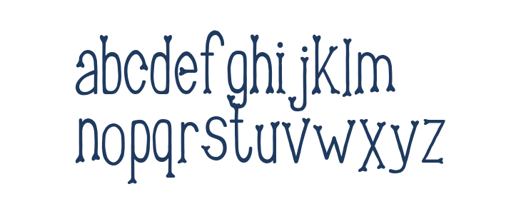 Bone Lock Regular Lowercase
