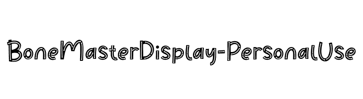 Bone Master Display - Personal Use  Frei Schriftart Herunterladen