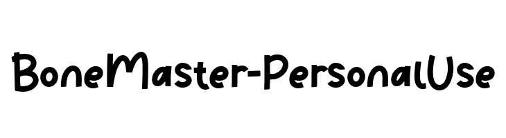 Bone Master - Personal Use  Скачать бесплатные шрифты