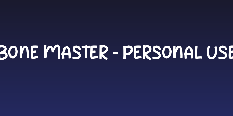 Bone Master - Personal Use Social Header