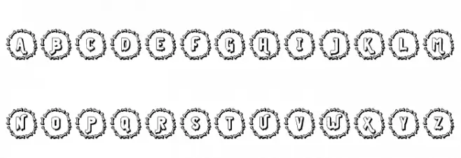 Bone Monogram Regular خط أحرف كبيرة