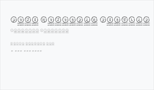 Bone Monogram Regular Business Card