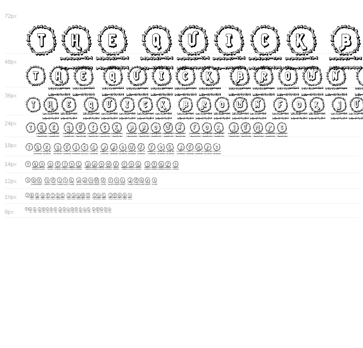 Bone Monogram Regular Waterfall