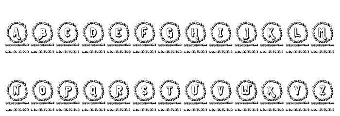 Bone Monogram Regular Font LOWERCASE