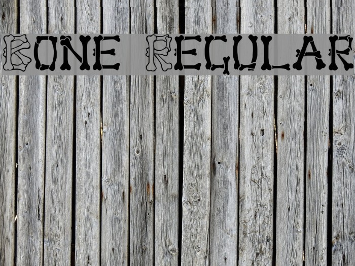 Bone Regular Font examples