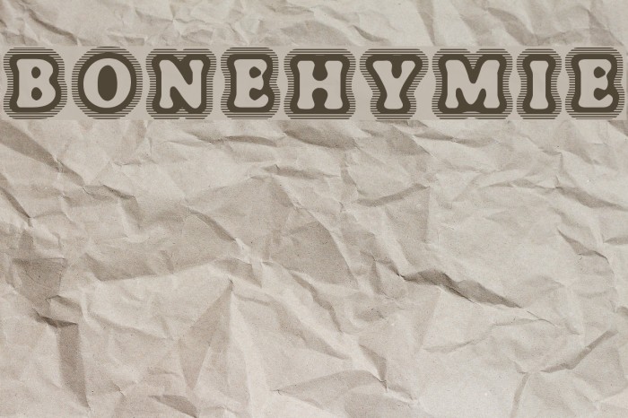 BoneHymie Font examples