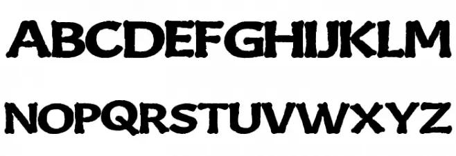 BoneKing Шрифта ВЕРХНИЙ