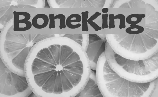 BoneKing Font examples