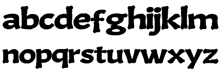 BoneKing Font LOWERCASE
