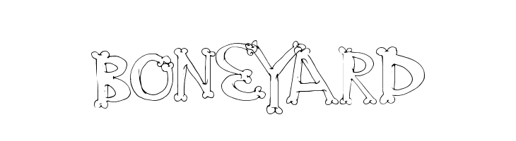 BoneYard Font