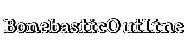 Bonebastic Outline  Fuentes Gratis Descargar