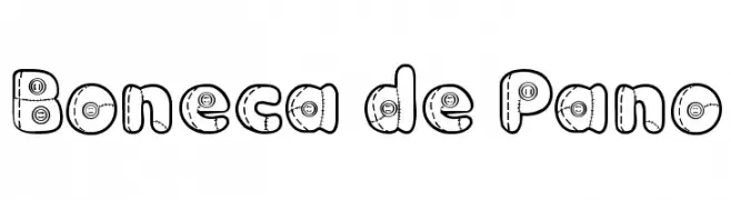 Boneca de Pano  Frei Schriftart Herunterladen