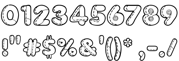Boneca de Pano Font OTHER CHARS