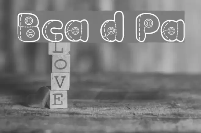 Boneca de Pano Font examples