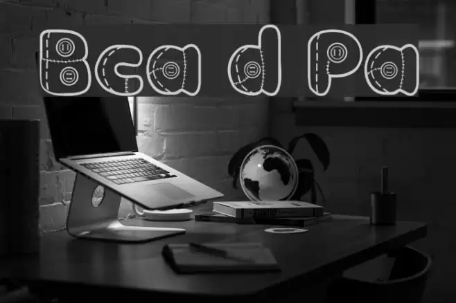 Boneca de Pano Font examples