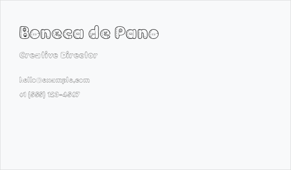 Boneca de Pano Business Card
