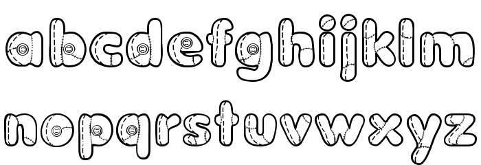 Boneca de Pano Font LOWERCASE