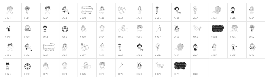 BonecaS de Pano Character Map