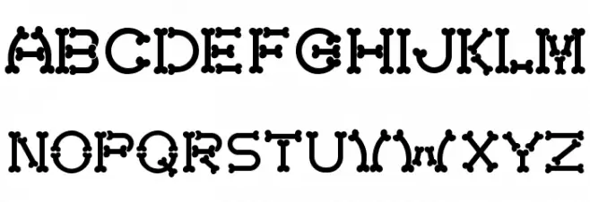 Bonecracker Font Litere mari