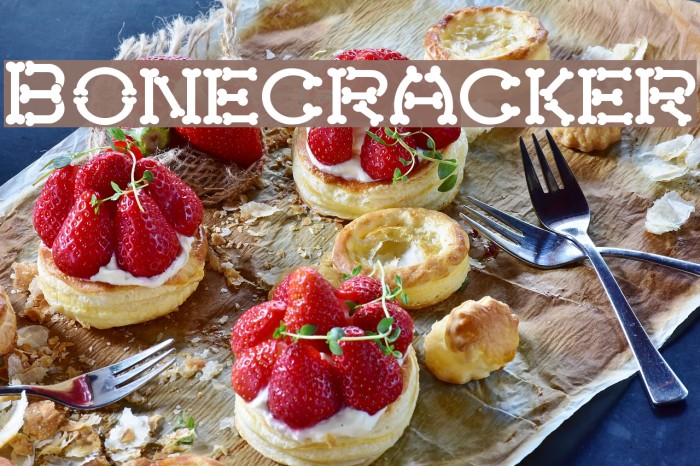 Bonecracker Font examples
