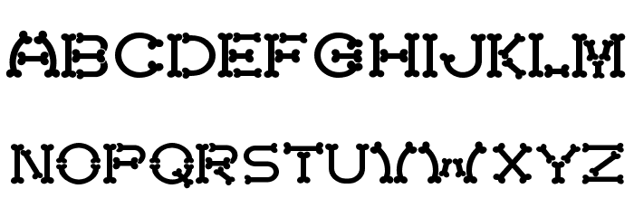 Bonecracker Font LOWERCASE